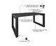 Mesa de Jantar Bronx Preta, black | WestwingNow