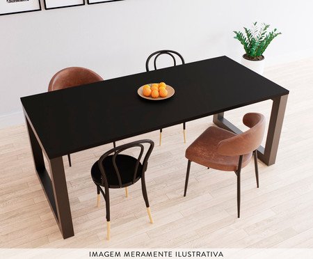 Mesa de Jantar Bronx Preta | Westwing