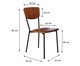 Cadeira Vintage Retrô Courino Caramelo, brown | WestwingNow