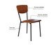 Cadeira Vintage Retrô Courino Caramelo, brown | WestwingNow