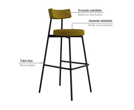 Banqueta Alta Stout Mostarda City | Westwing