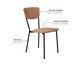 Cadeira Vintage Retrô Veludo Nude, brown | WestwingNow