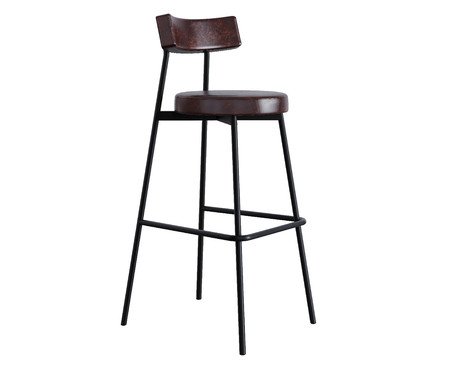 Banqueta Alta Stout Courino Café | Westwing