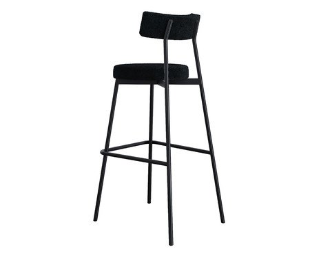 Banqueta Alta Stout Boucle Cinza Grafite | Westwing