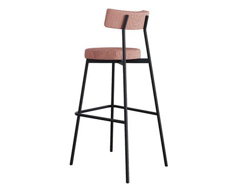 Banqueta Alta Stout Rosa Linked | Westwing