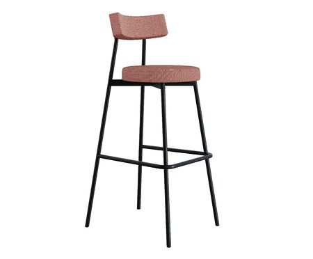 Banqueta Alta Stout Rosa Linked | Westwing