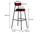 Banqueta Alta Stout Vermelho Vinho City, red | WestwingNow