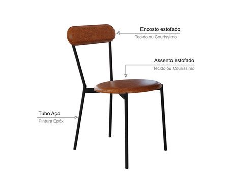 Cadeira Vintage Coz Courino Caramelo | Westwing