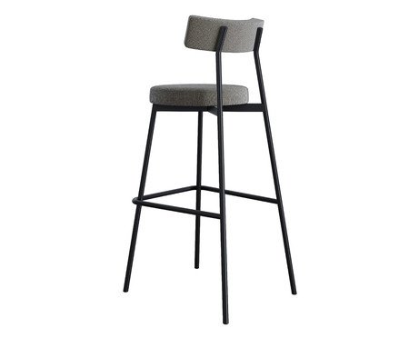 Banqueta Alta Stout Fendi Cinza City | Westwing