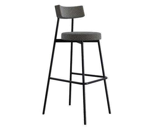Banqueta Alta Stout Fendi Cinza City, grey | WestwingNow