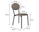 Cadeira Vintage Elipse Courino Venus Cinza, grey | WestwingNow