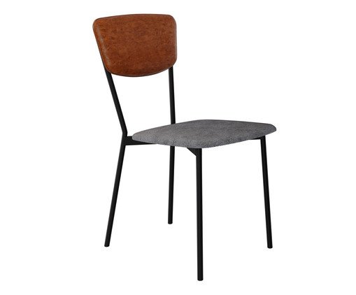 Cadeira Vintage Retrô Névoa Prata City Caramelo, brown | WestwingNow