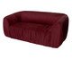 Sofá Drapê 3 Lugares Veludo Bordô, multicolor | WestwingNow