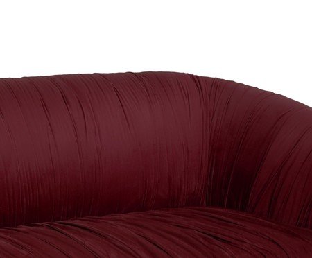 Sofá Drapê em Veludo Bordô | Westwing