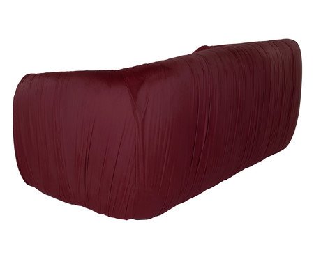 Sofá Drapê em Veludo Bordô | Westwing