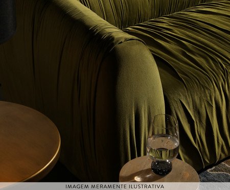 Sofá Drapê em Veludo Bordô | Westwing