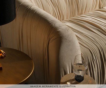 Sofá Drapê em Veludo Bordô | Westwing