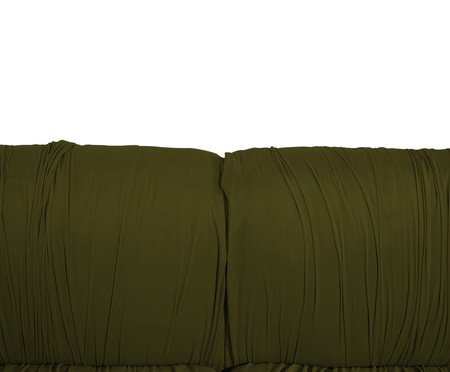 Sofá Drapê em Veludo Verde Oliva | Westwing