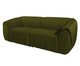 Sofá Drapê  Veludo Verde Oliva, multicolor | WestwingNow