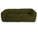 Sofá Drapê 3 Lugares Veludo Verde Oliva, multicolor | WestwingNow