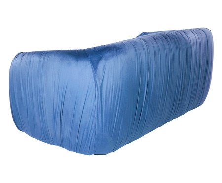 Sofá Drapê  Veludo Azul | Westwing
