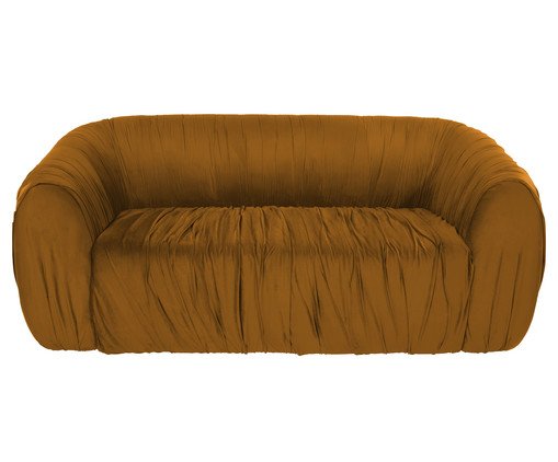 Sofá Drapê  Veludo Cobre, multicolor | WestwingNow