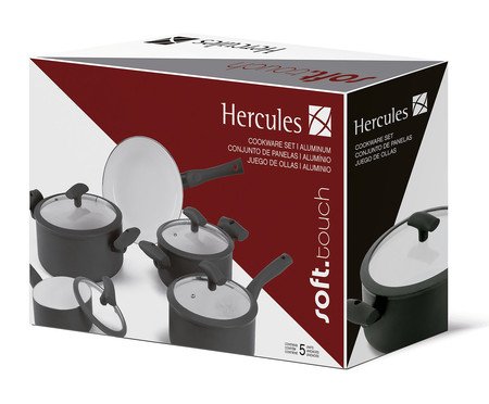 Jogo de Panela Hercules Preto | Westwing