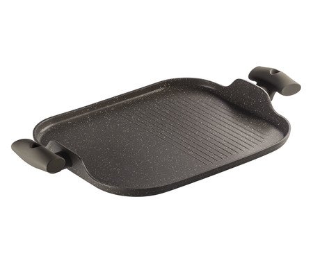Grill Duplo com Alça Hercules Marrom | Westwing