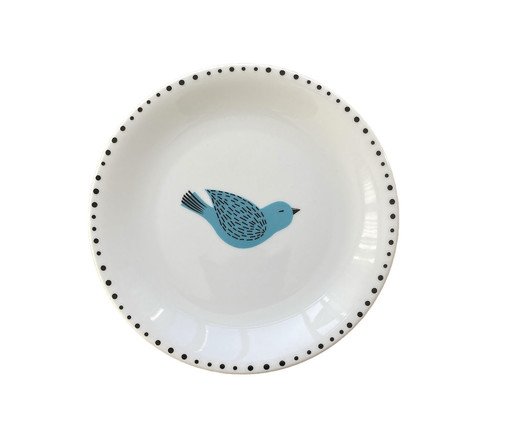 Prato de Sobremesa Voo Azulzim, white | WestwingNow