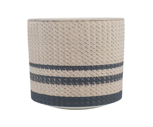 Cachepot Nancy Bege e Preto Médio, beige | WestwingNow
