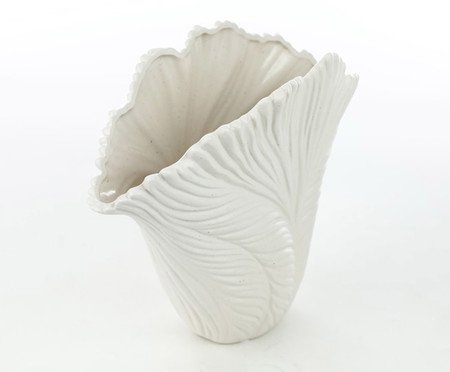 Vaso Decorativo Lily Branco Fosco | Westwing