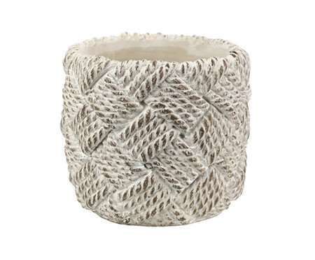 Cachepot Cordês Bege Grande | Westwing