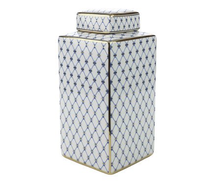 Potiche Decorativo Quadrado Lily Ii | Westwing