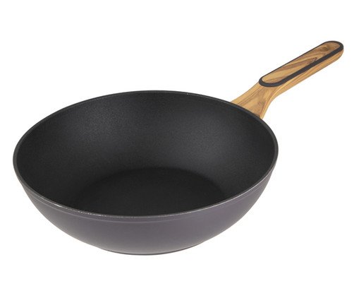 Panela Wok em Alumínio - 28 cm, black | WestwingNow