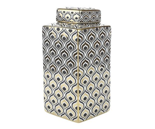 Potiche Decorativo Quadrado Delilah Ii, grey | WestwingNow