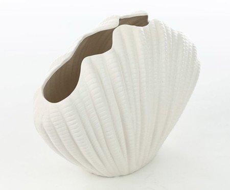 Vaso Decorativo Pearl Branco Fosco | Westwing