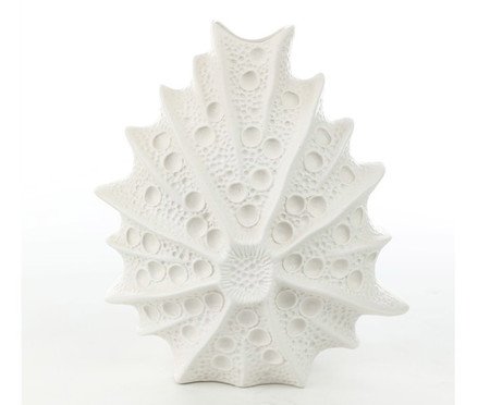Vaso Decorativo Demer Branco Fosco | Westwing