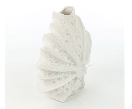 Vaso Decorativo Demer Branco Fosco | Westwing