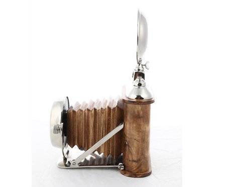 Câmera Retrô Decorativa com Relógio | Westwing