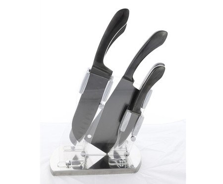 Jogo de Faca com Cepo Night | Westwing