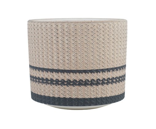 Cachepot Nancy Bege e Preto Pequeno, beige | WestwingNow