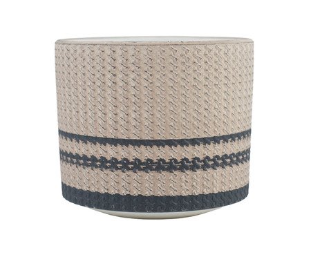 Cachepot Nancy Bege e Preto Pequeno | Westwing