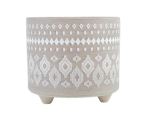 Cachepot Winny Cinza Grande, grey | WestwingNow