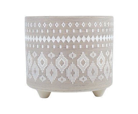 Cachepot Winny Cinza Grande | Westwing