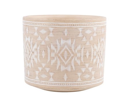 Cachepot Melani Bege Pequeno | Westwing