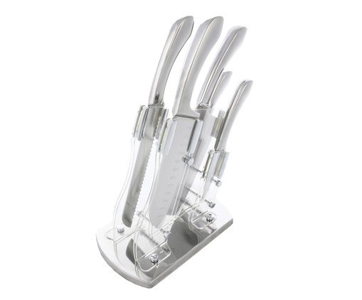 Jogo de Faca com Cepo Light, silver or metallic | WestwingNow