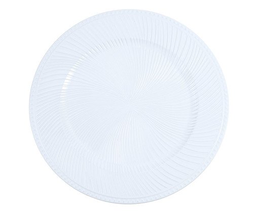 Sousplat Vortex Branco, white | WestwingNow