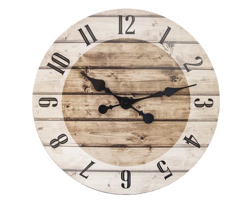 Relógio de Parede Wooden, beige | WestwingNow