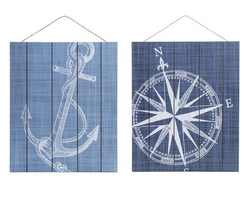 Jogo de Quadros Beach, blue | WestwingNow
