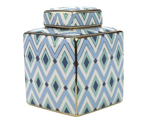 Potiche Decorativo Quadrado Marry I, blue | WestwingNow